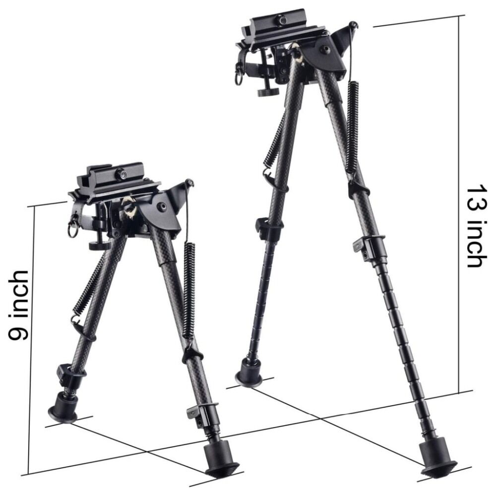 shoXx Zweibein Bipod 23-33cm Carbon Fiber mit Schwenk-Basis Bild 5